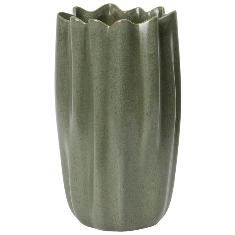 Nium Vase 23 cm, Dark Sage