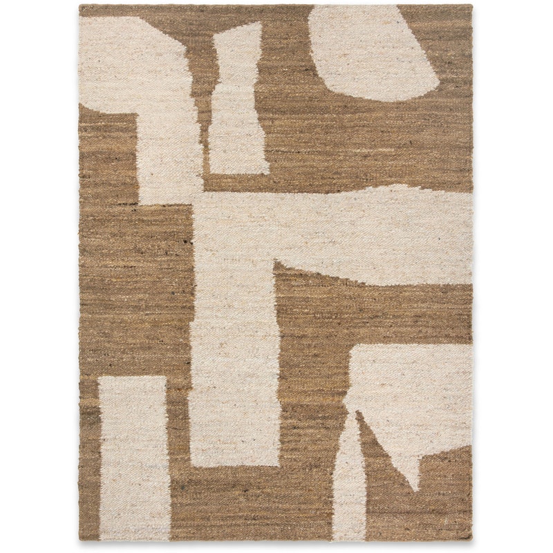 Piece Teppich, 140x200 cm Altweiß/Toffee