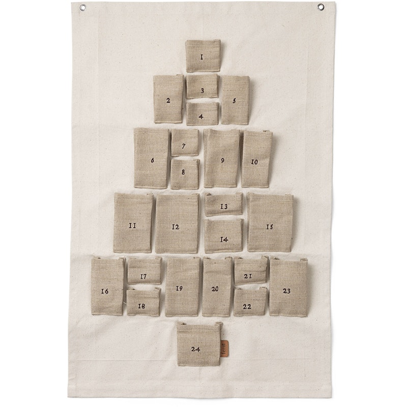 Pine Adventskalender Natur, 50x69 cm