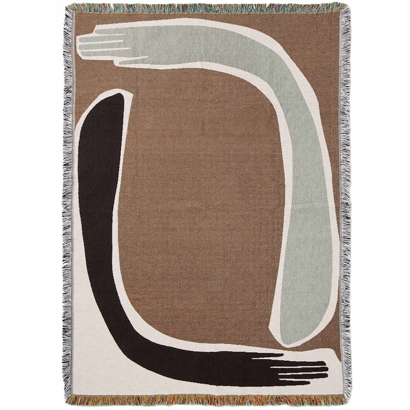 Pose Tapestry Decke / Wanddekoration 120x170 cm, Coffee