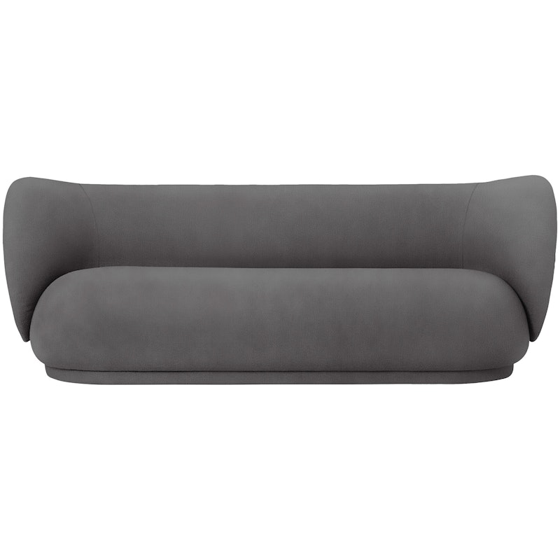 Rico Brushed 4-Sitzer-Sofa, Warmes Grau