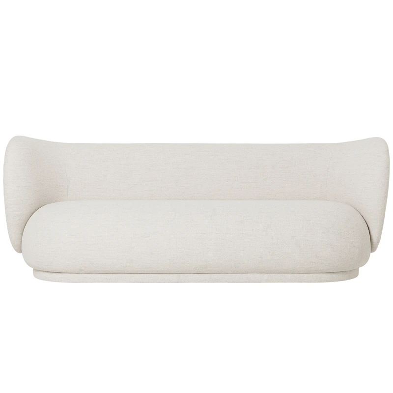 Rico Boucle 3-Sitzer-Sofa, Altweiß
