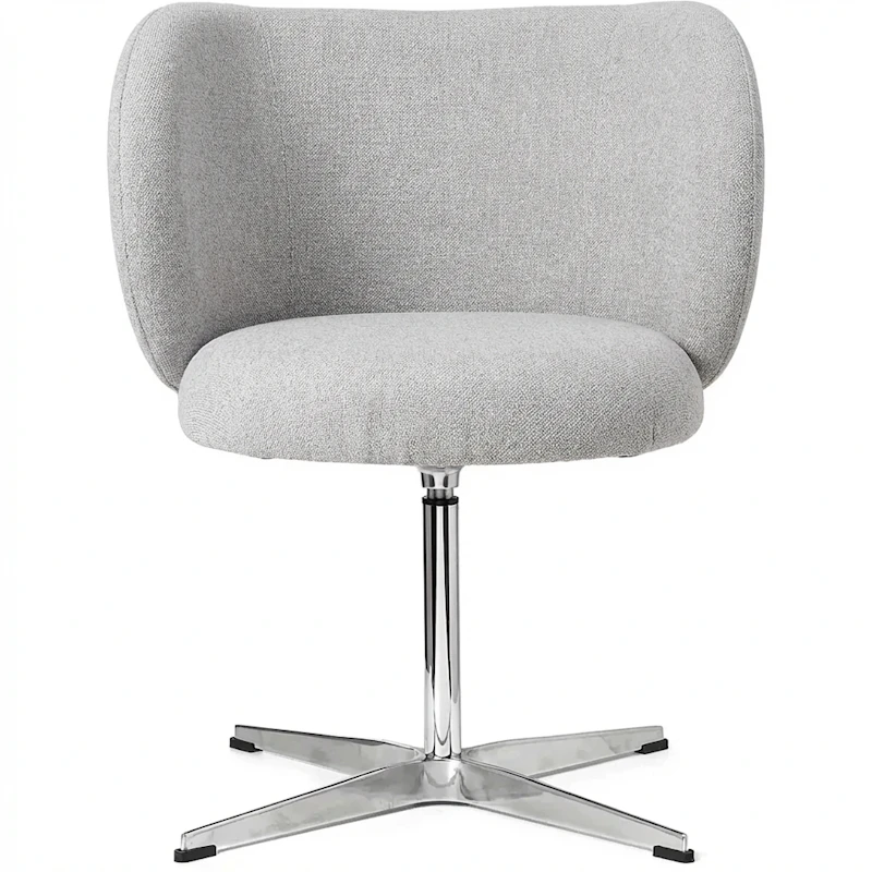 Rico Dining Swivel Bouclé Esszimmerstuhl, Altweiß