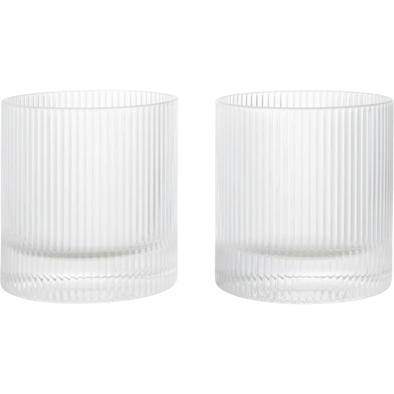 Ripple Becher 2-er Set, Transparent