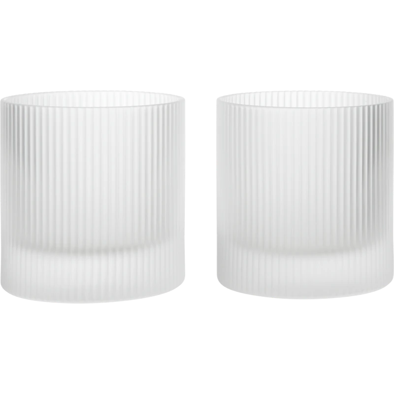 Ripple Becher 2-er Set, Frosted