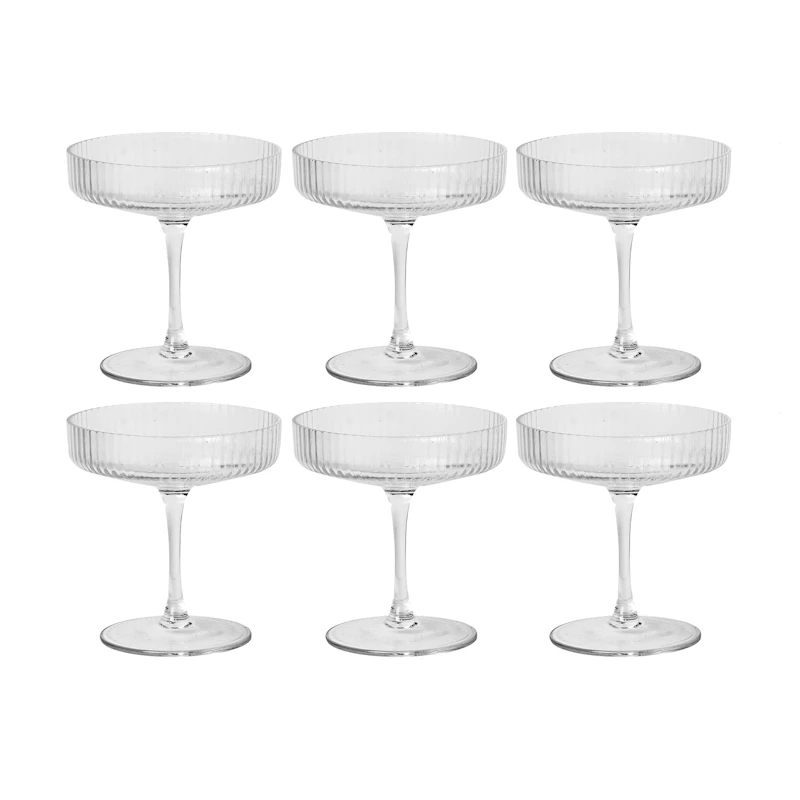 Ripple Champagnerschale 6-er Set