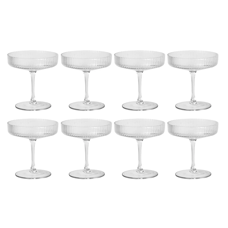 Ripple Champagnerschale 8-er Set