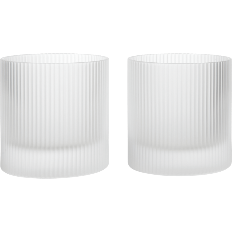 Ripple Becher 2-er Set, Frosted