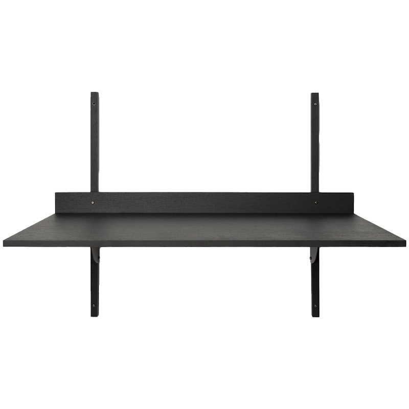 Sector Schreibtisch 87x45 cm, Black Ash/Schwarz Messing