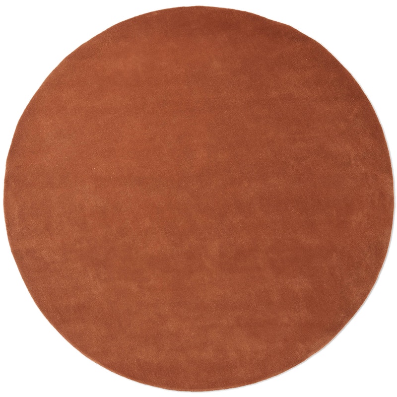 Stille Tufted Teppich Ø240 cm, Rotbraun