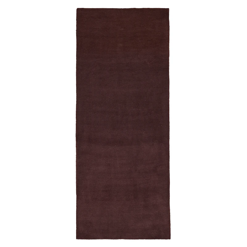 Stille Wollteppich 80x200 cm, Dark Pecan