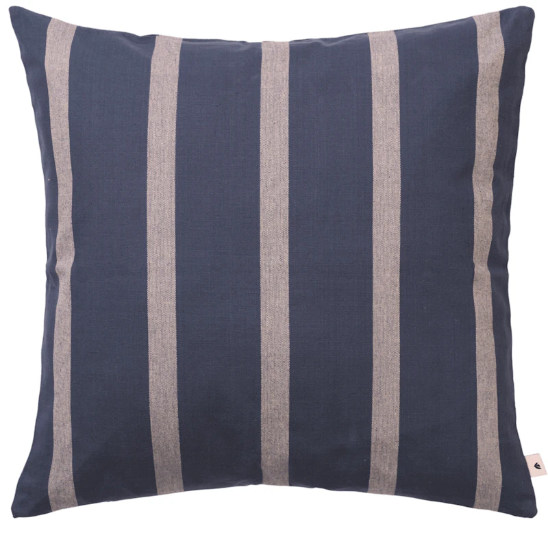 Strand Outdoor Kissenbezug 50x50 cm, Parchment / Indigoblau
