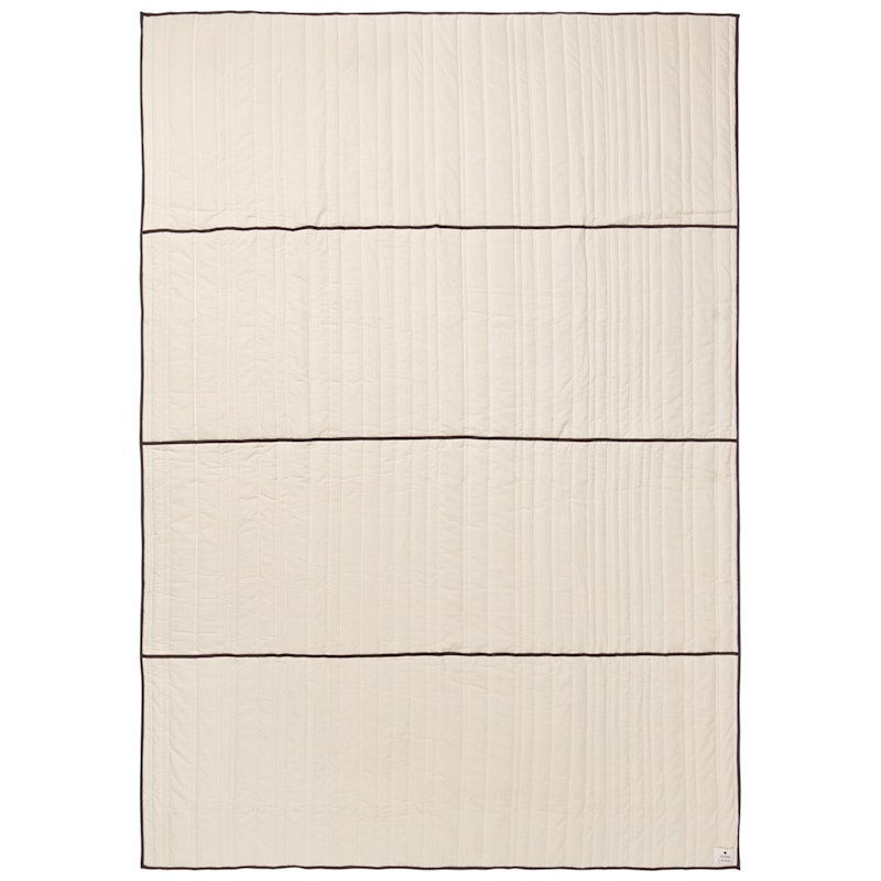 Vari Tagesdecke Natur / Dark Chocolate, 180x260 cm