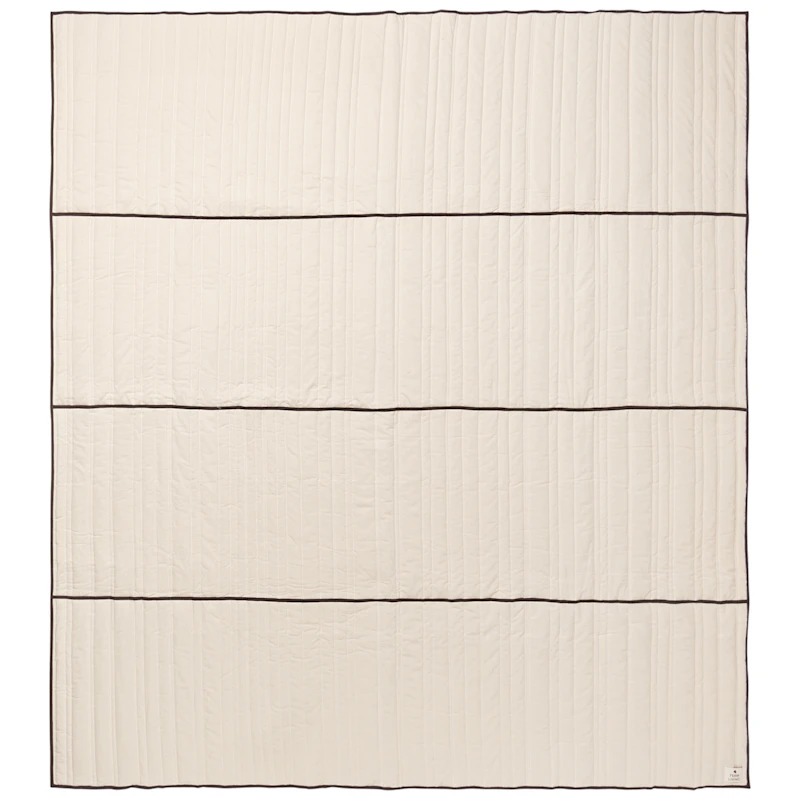 Vari Tagesdecke Natur / Dark Chocolate, 230x260 cm