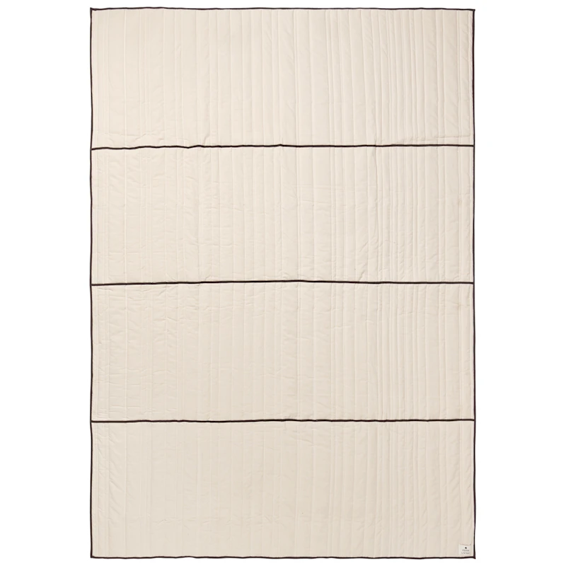 Vari Tagesdecke Natur / Dark Chocolate, 180x260 cm