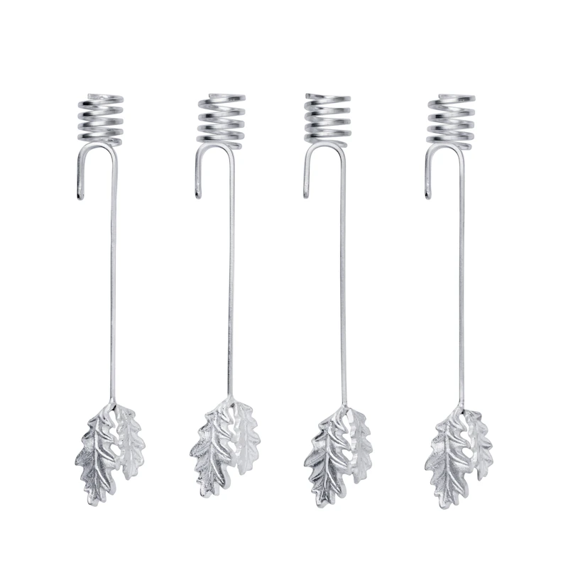 Weihnachtsbaum-Kerzenständer, Silber
