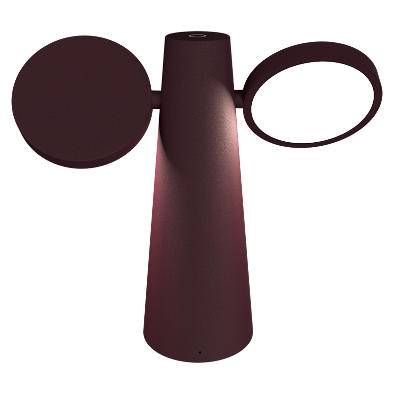 Oto Tragbare Lampe, Black Cherry