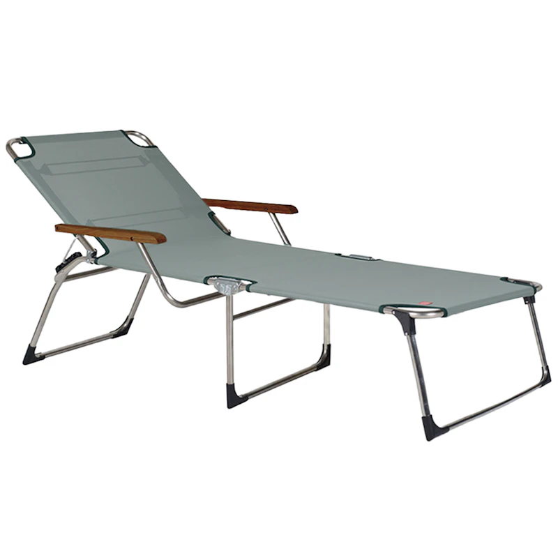 Amigo Sonnenliege Mit Armlehnen, Sage Green