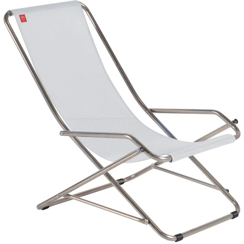 Dondolina Lounge Stuhl, White Grey