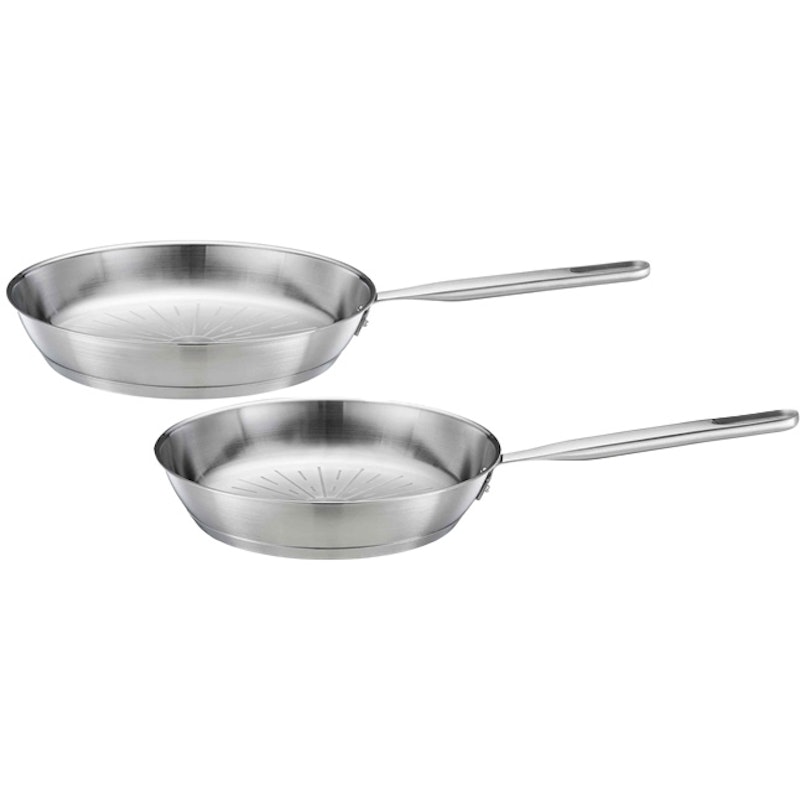 All steel Pure Bratpfannenset 24 + 28 cm