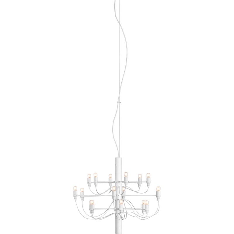 2097/18 Sarfatti Kronleuchter LED, Mattweiß