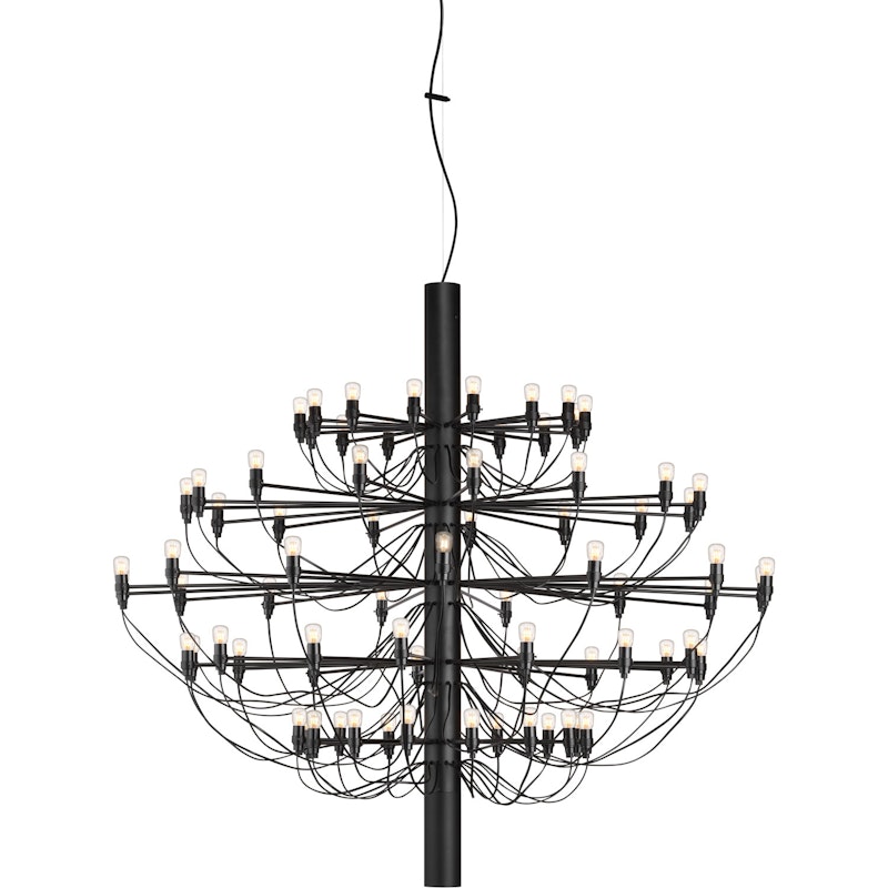 2097/75 Sarfatti Kronleuchter LED, Schwarzmatt