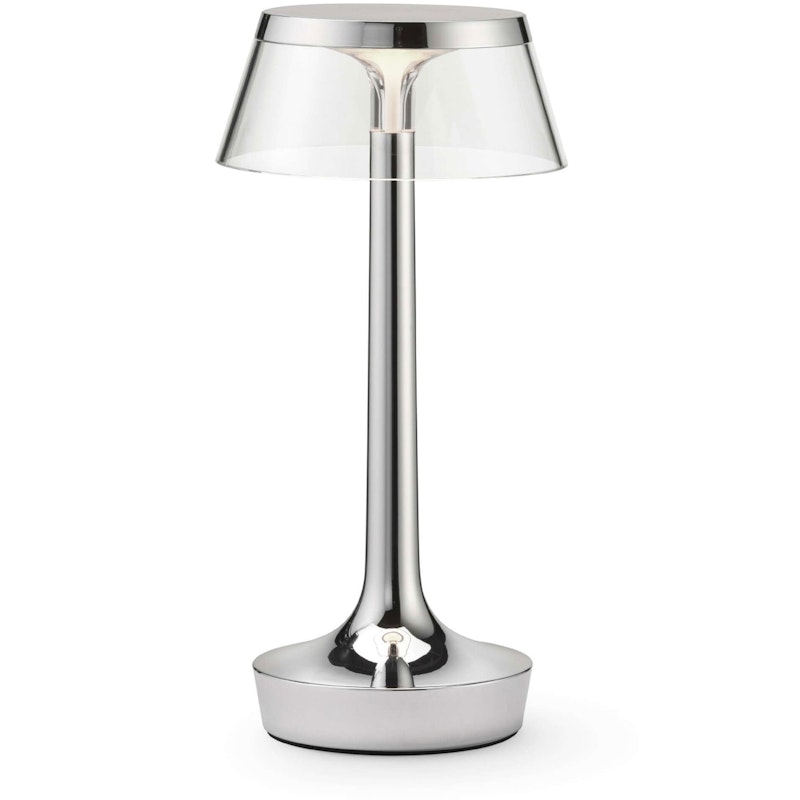 Bon Jour Unplugged Tischlampe Tragbar, Chrom