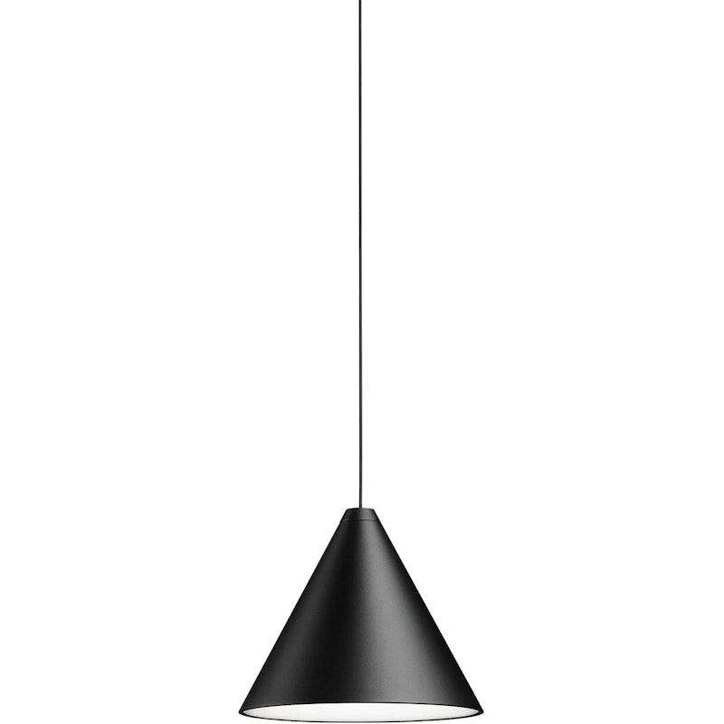 String Light Cone Hängelampe 12M Dimmbar Mit Soft Touch, Schwarz