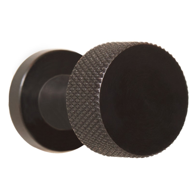 Angle Haken / Knopf Ø2 cm, Schwarz