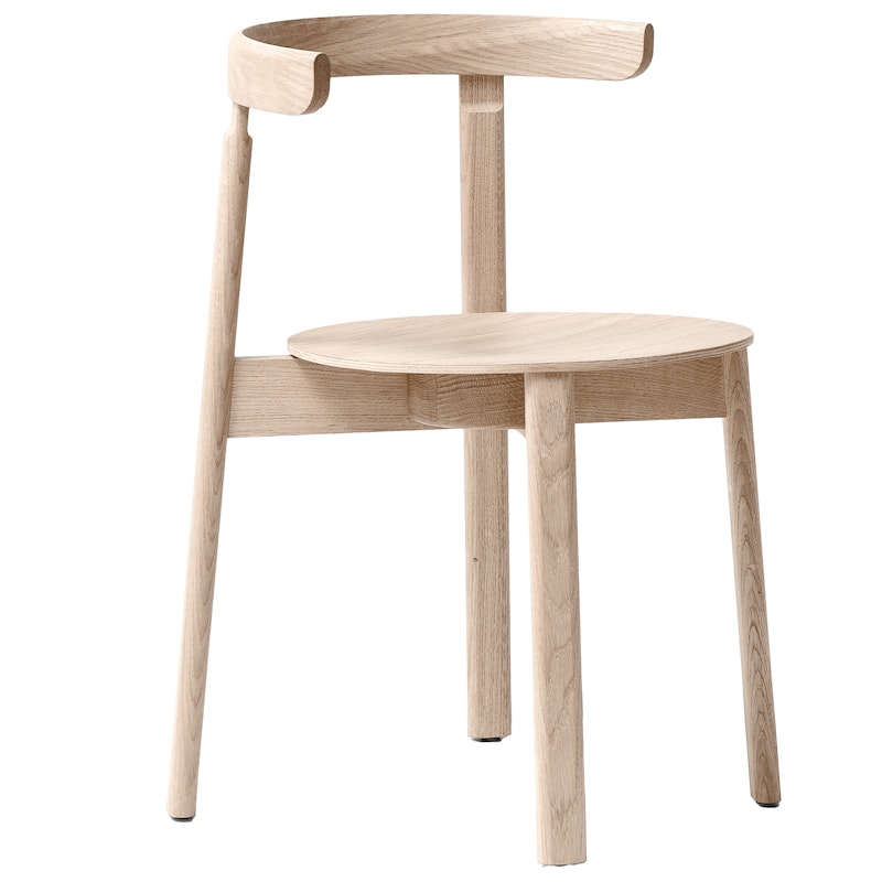 Lunar Stuhl, Geölte Eiche Weiß