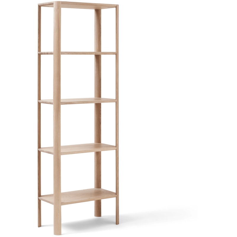 Leaf Regal 0,5x5, Geölte Eiche Weiß