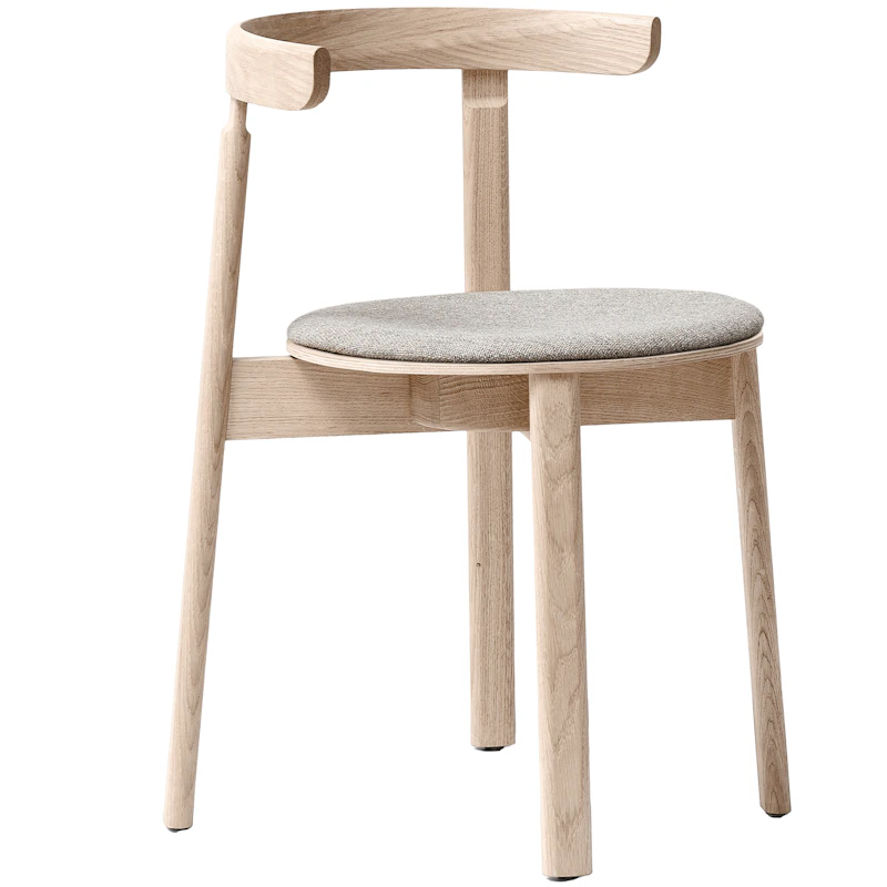 Lunar Stuhl, Geölte Eiche Weiß / Hallingdal 65