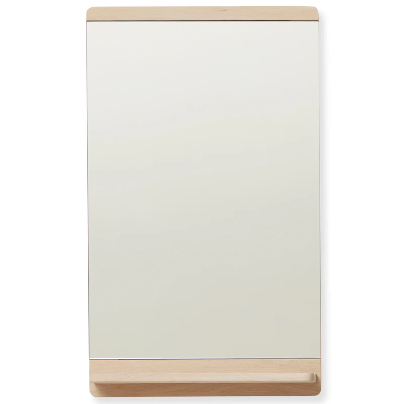 Rim Wandspiegel 40x67 cm, Geölte Eiche Weiß