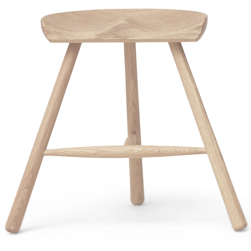 Shoemaker Chair No. 49 Hocker, Geölte Eiche Weiß