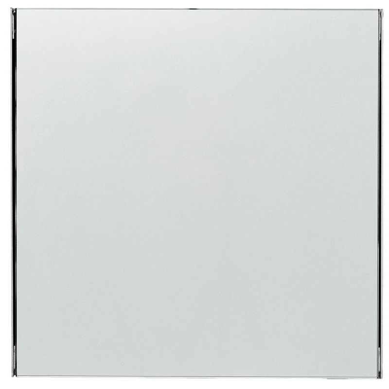 Taper Spiegel Edelstahl, 40x40 cm