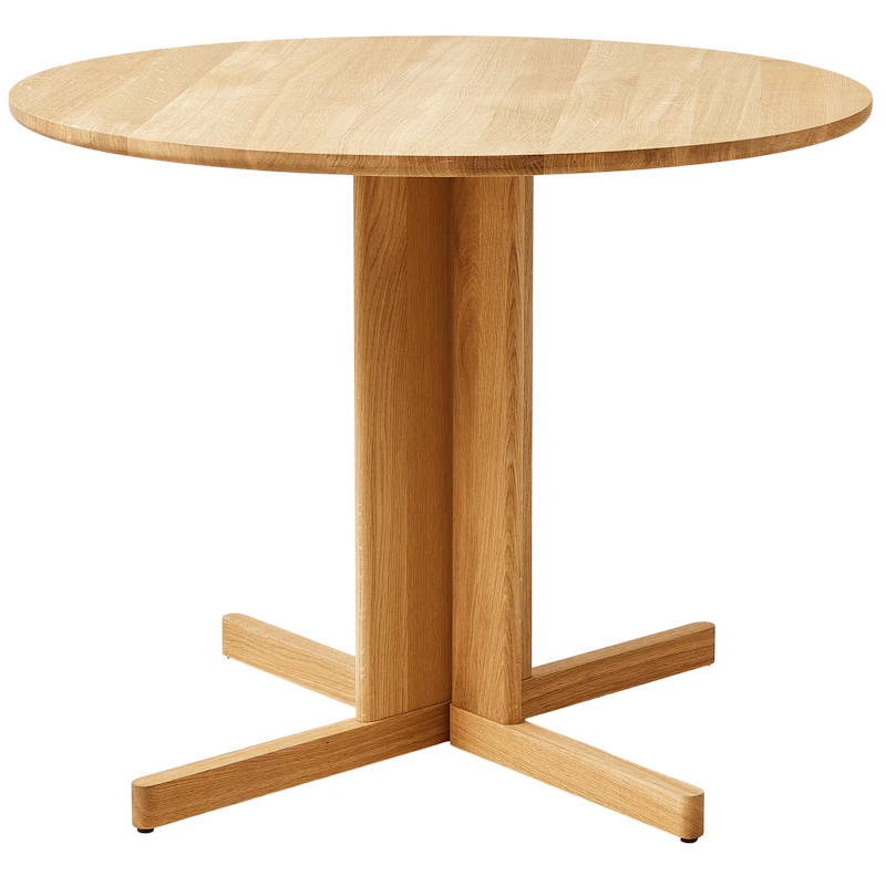 Trefoil Tisch 90 cm, Eiche
