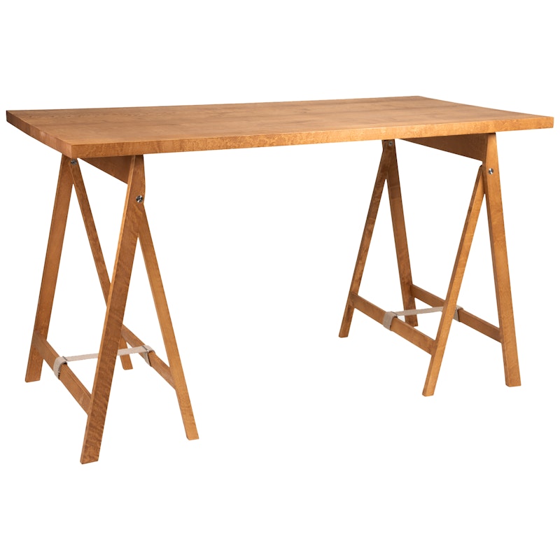Folding Flat Aufgebockter Esstisch, Warm Brown