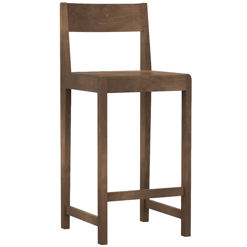 01 Barhocker, Dunkelbraun