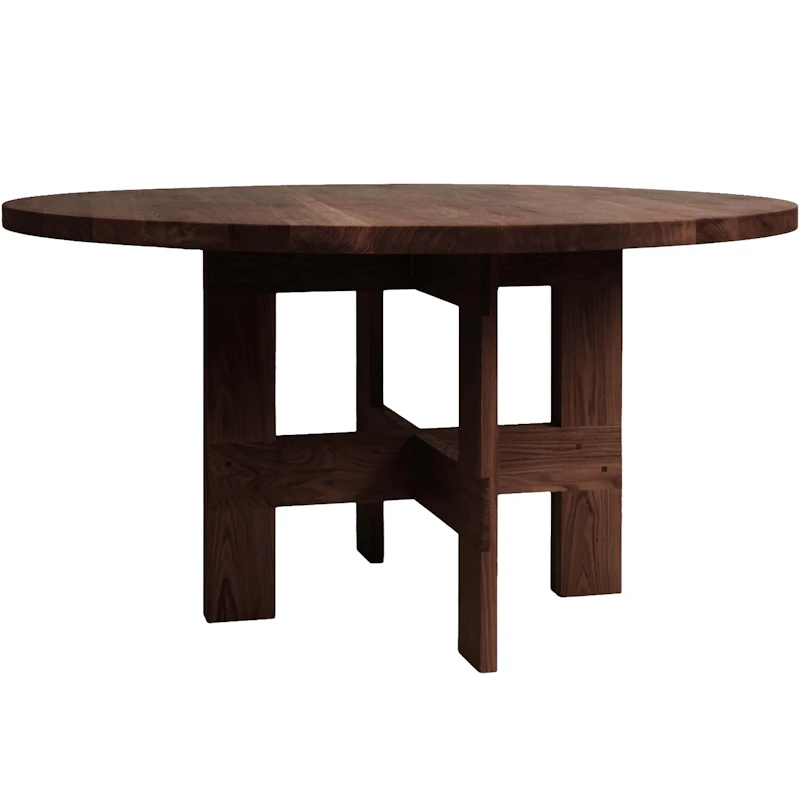 Farmhouse Esstisch Ø140 cm, Dunkelbraun