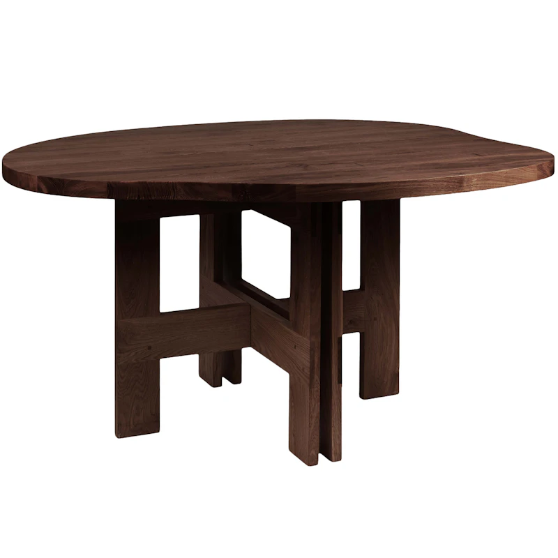 Farmhouse Esstisch 140 cm, Dunkel Gebeizte Eiche
