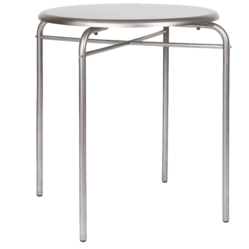 Petit Rond Tisch Edelstahl, Ø65 cm