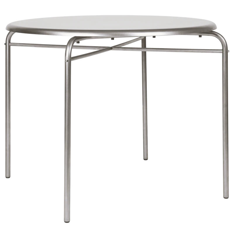Petit Rond Tisch Edelstahl, Ø90 cm