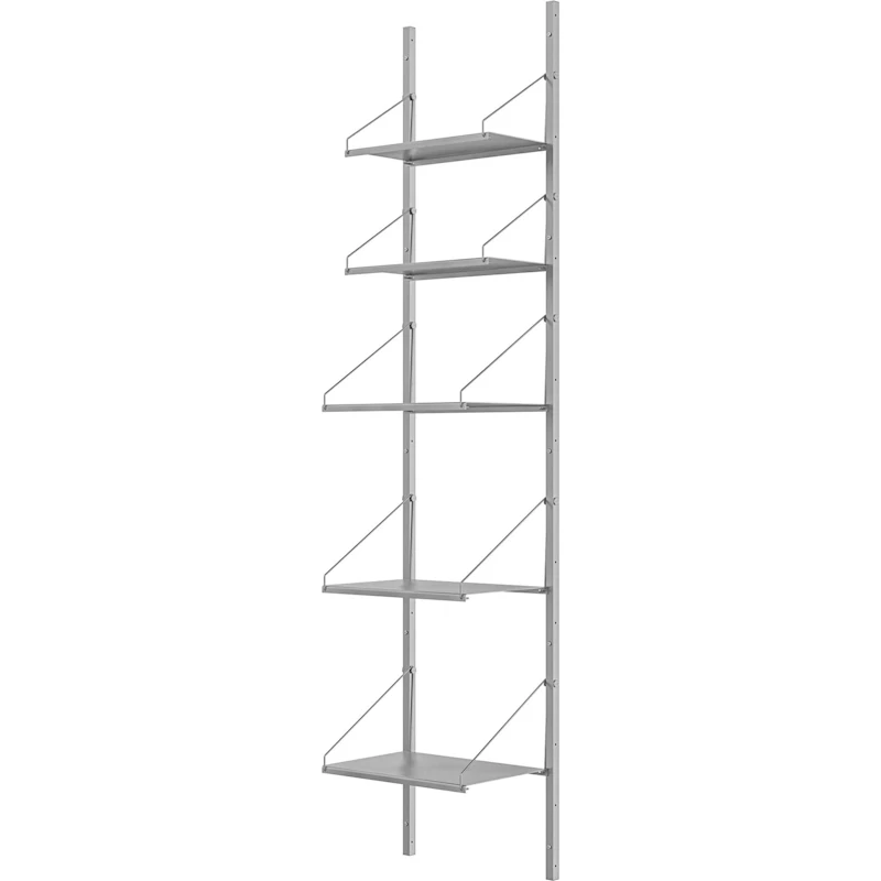 Library Regal 185x40 cm, Edelstahl