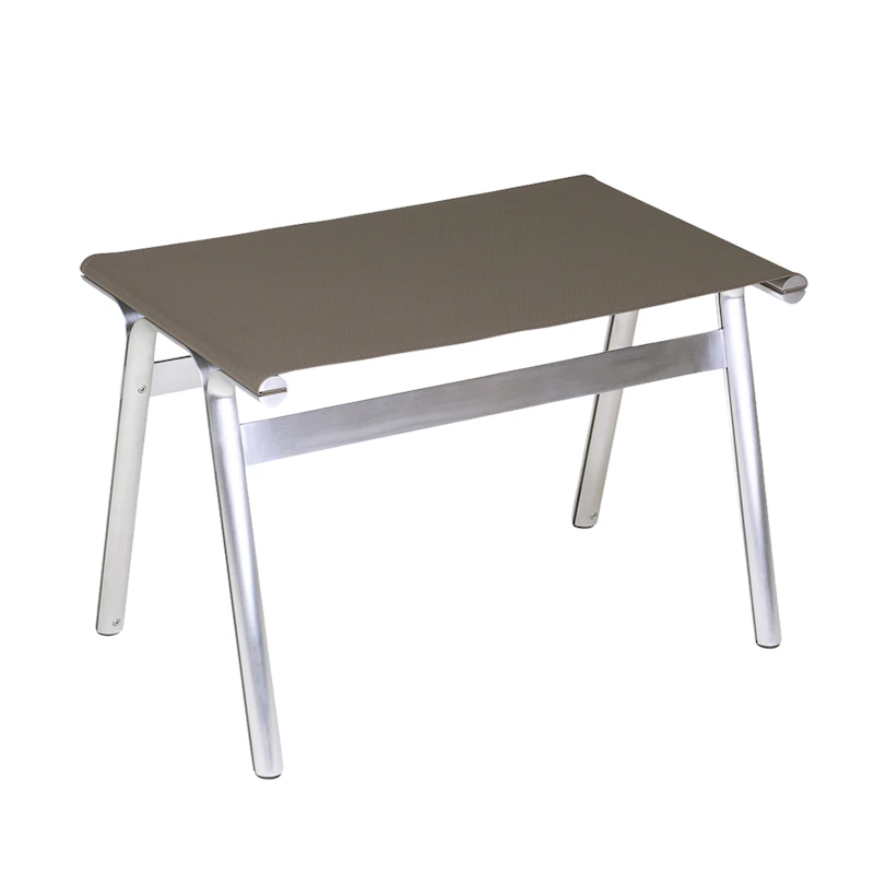 Union Hocker, Aluminium / Taupe