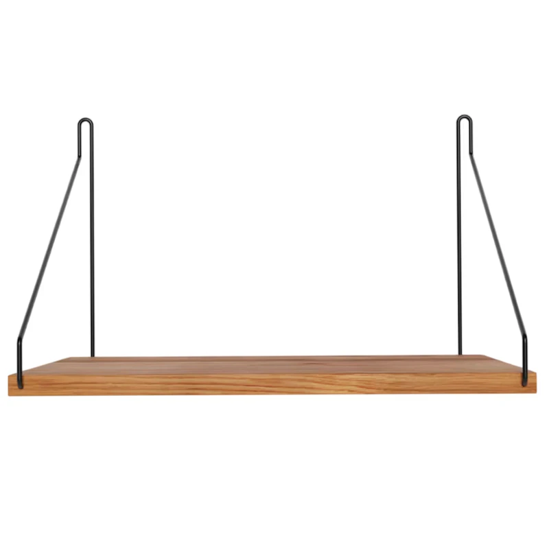 Single Regal 27x40 cm, Schwarz / Eiche