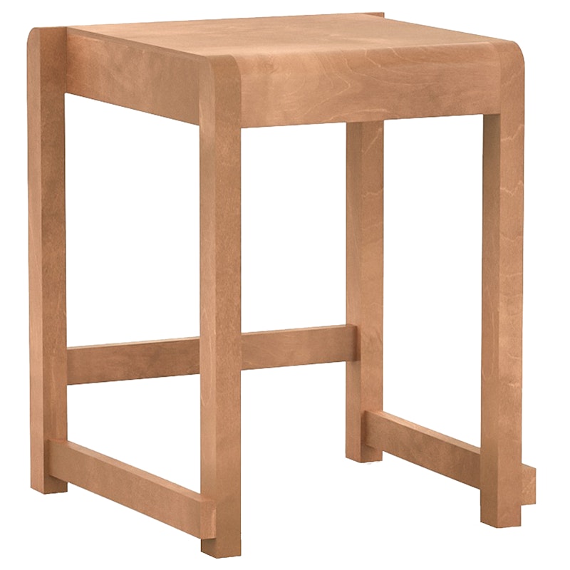 Low Stool 01 Hocker, Warmbraun