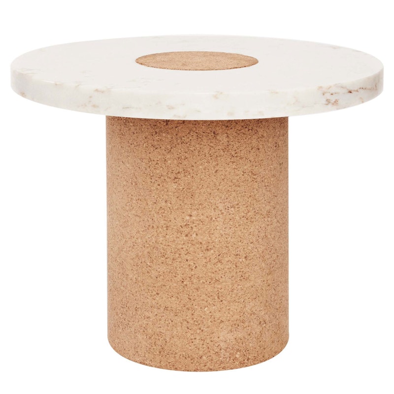 Sintra Tisch Weiß Marmoriert, Ø 60 cm