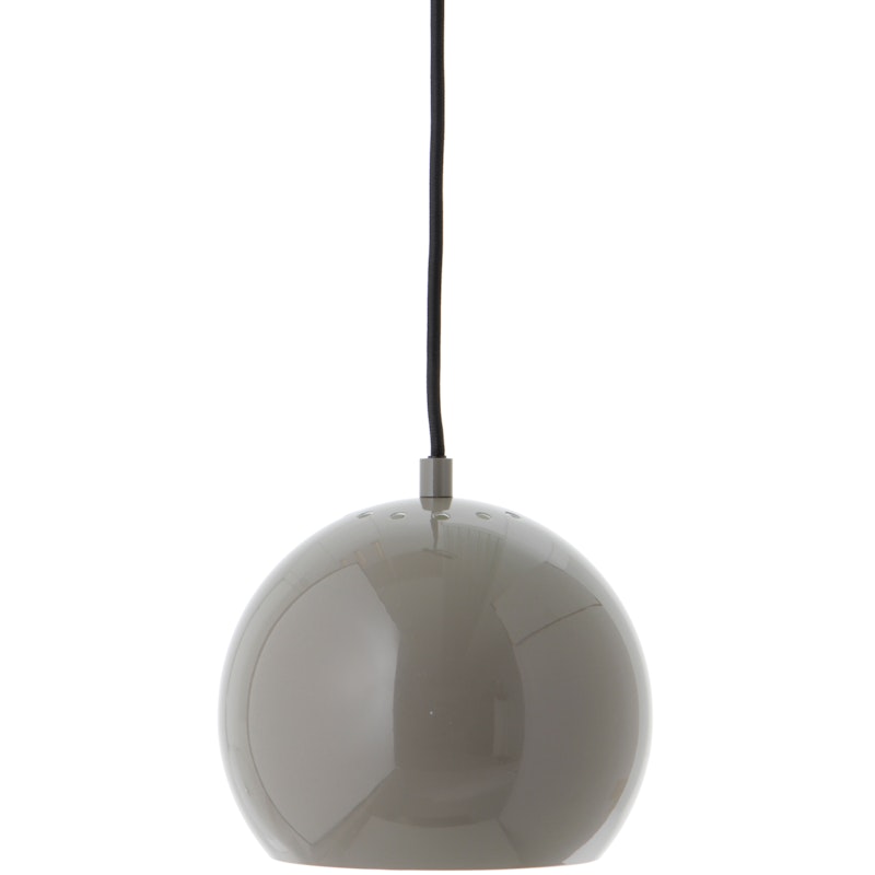 Ball Hängelampe 18 cm, Glossy Warmes Grau