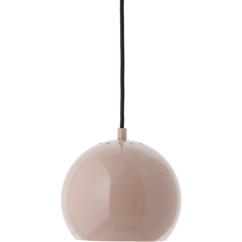 Ball Hängelampe 18 cm, Glossy Nude