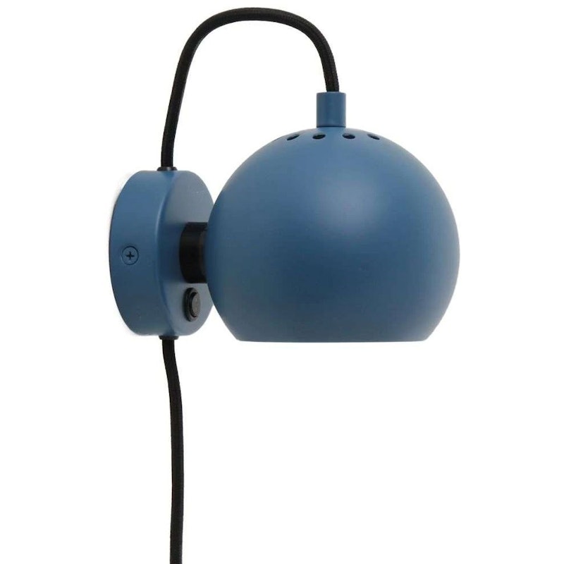 Ball Magnet Wandleuchte, Matt Petrol Blue
